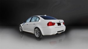 BMW M3 Performance Exhaust - Rear - CORSA Performance - Cat-Back Sport with Dual Rear Exit and Twin 3.0in. Black PVD Pro-Series Tips - Black - `08-`12